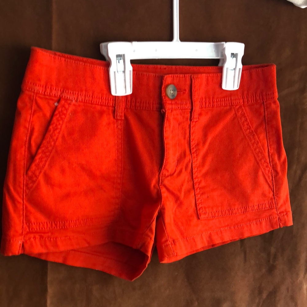 Arizona Jean Company Orange Denim Short Shorts